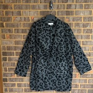 Madewell Texture & Thread Blazer Coat in Jungle Cat